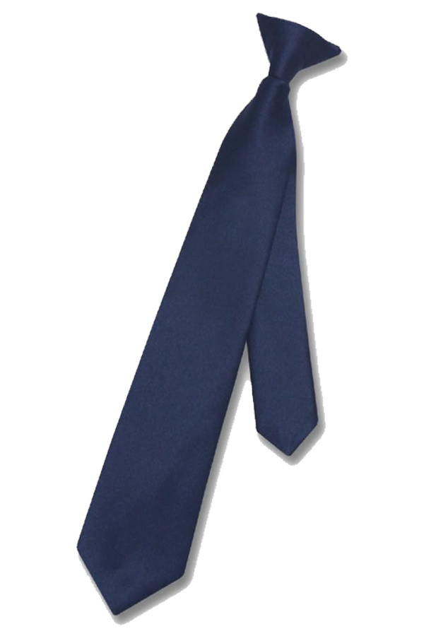 CORBATA DE CLIP AZUL MARINO