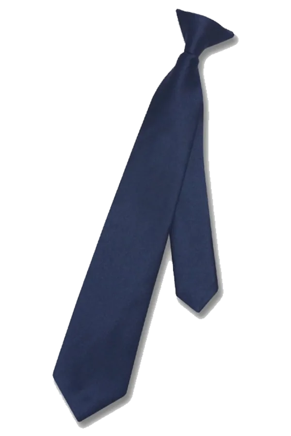 Foto: corbata de clip azul marino