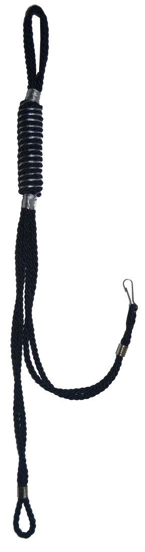 Foto: cordon de mando negro con plateado