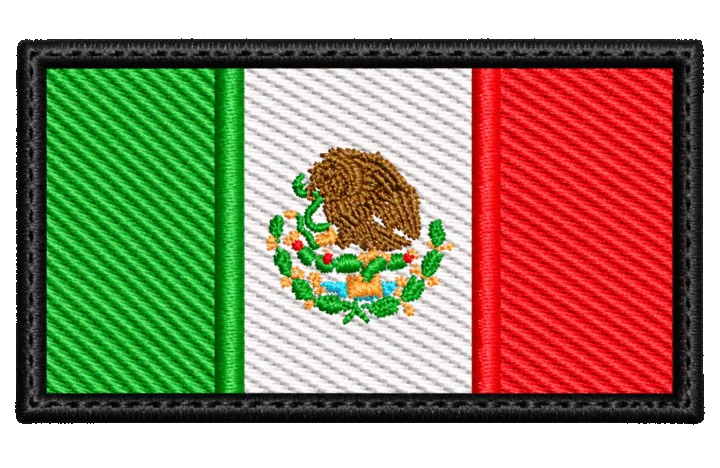 PARCHE BANDERA DE MEXICO SIN LA PALABRA MEXICO