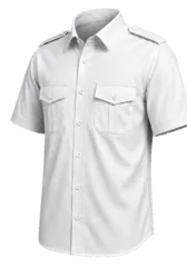 CAMISA BLANCA LISA MANGA CORTA