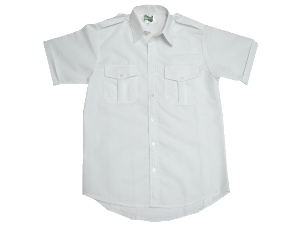 CAMISA BLANCA LISA MANGA CORTA