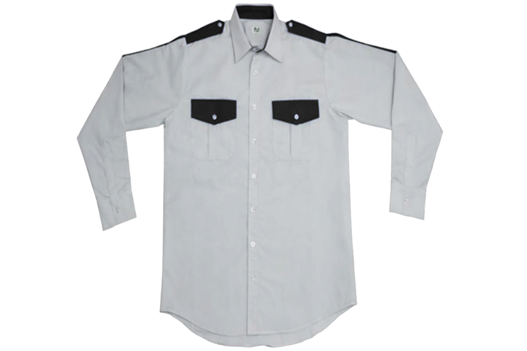 CAMISA BLANCA COMBINADA CON NEGRO MANGA LARGA