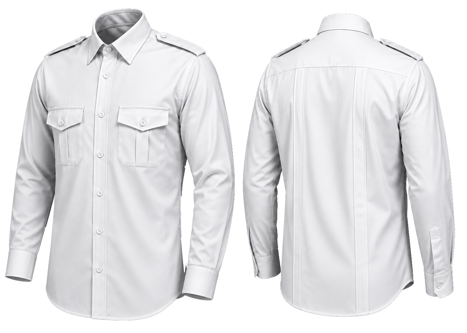 CAMISA BLANCA LISA MANGA LARGA