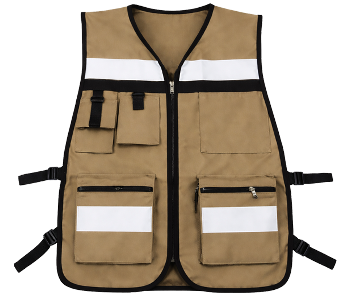 CHALECO DE GABARDINA KAKI