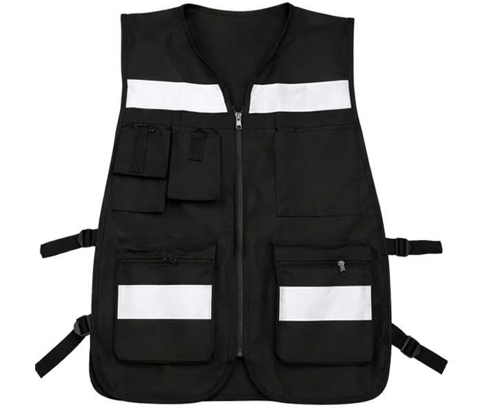CHALECO DE GABARDINA NEGRO
