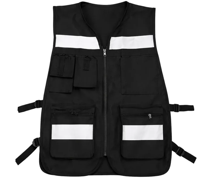 CHALECO DE GABARDINA NEGRO