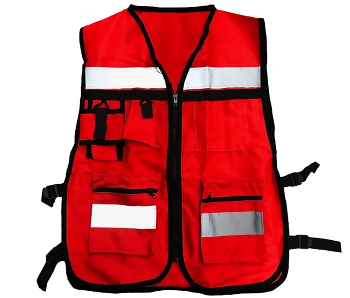 CHALECO DE GABARDINA ROJO