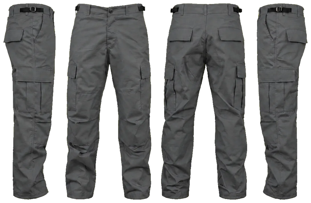 PANTALON COMANDO GABARDINA GRIS OXFORD