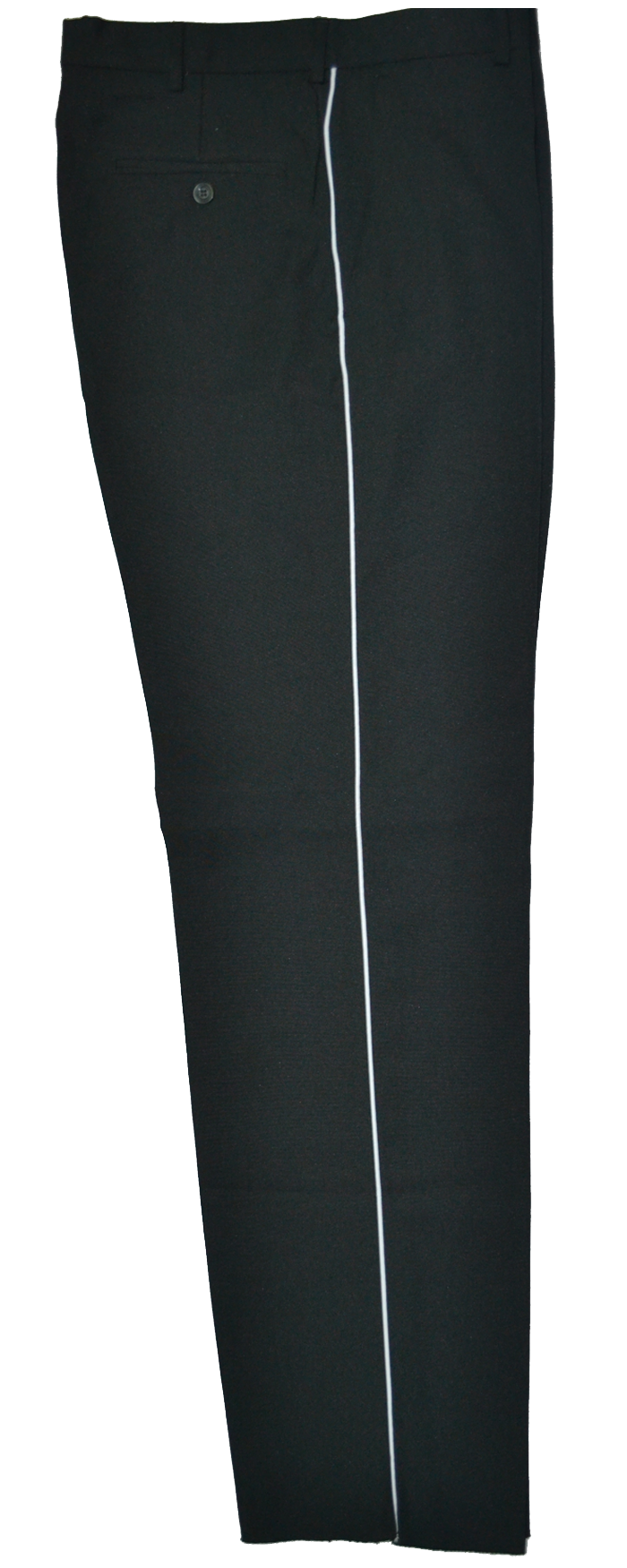 PANTALON DE VESTIR NEGRO PIOLA BLANCA