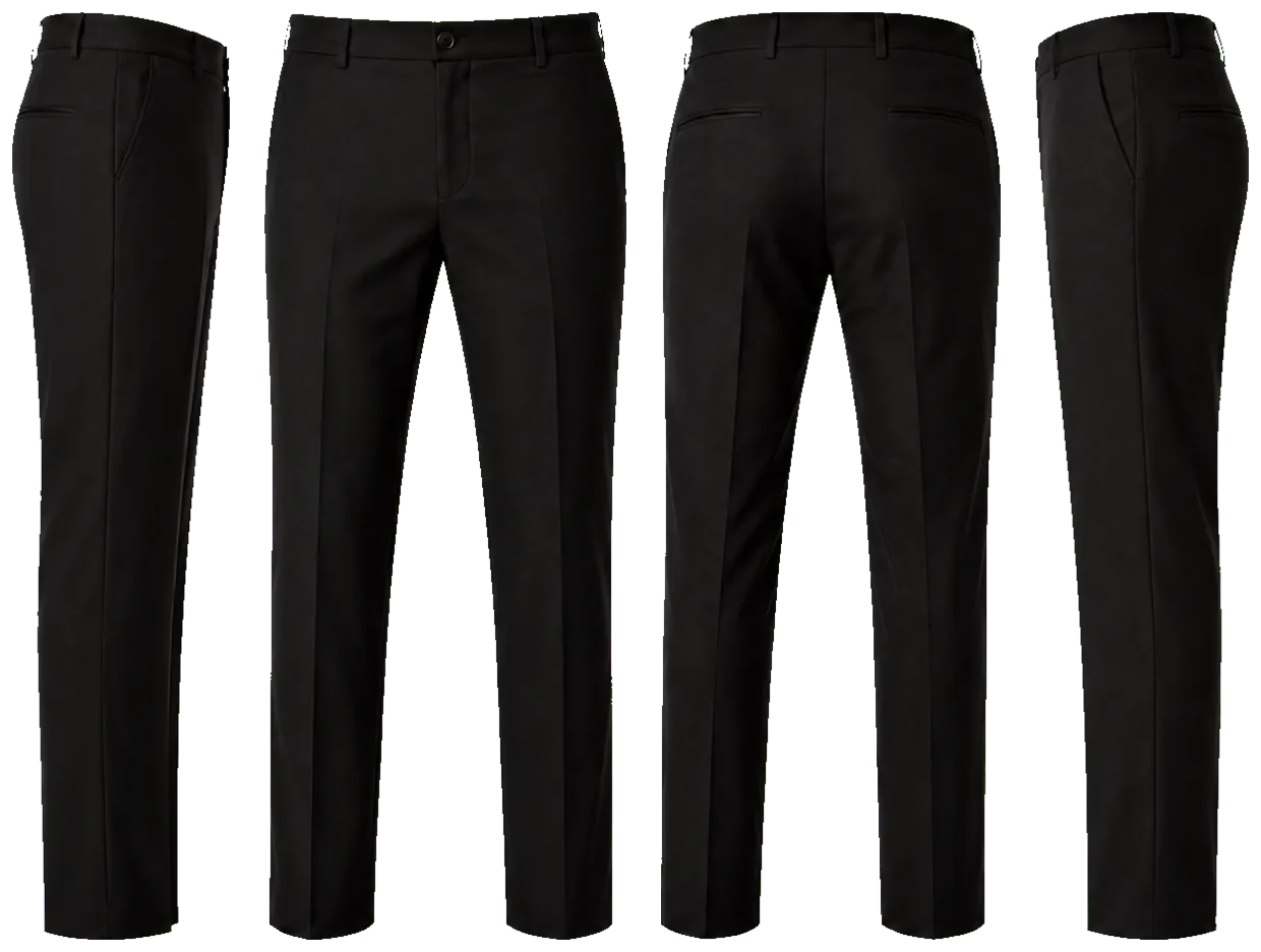 PANTALON DE VESTIR NEGRO SIN PIOLA