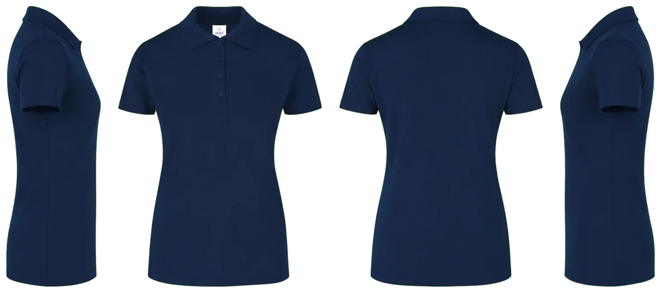 PLAYERA AZUL MARINO DE DAMA TIPO POLO