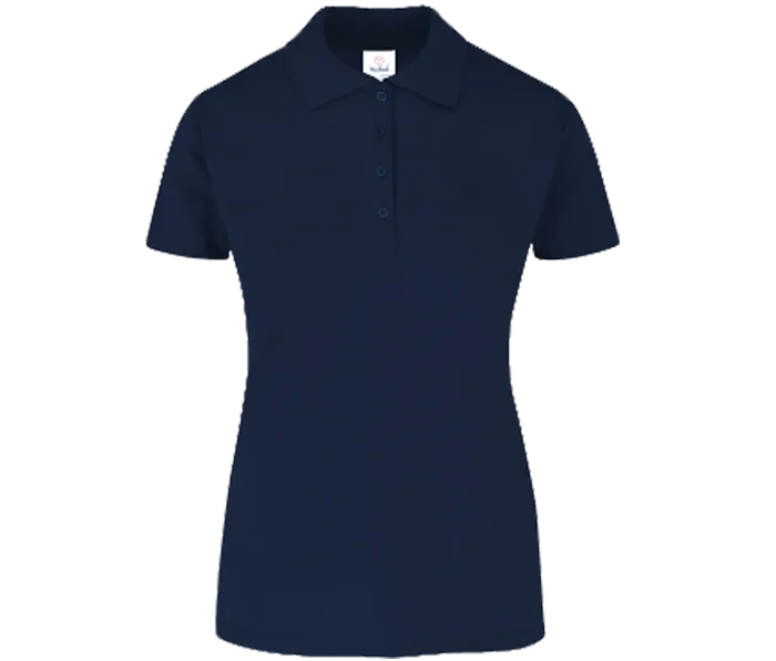 Foto: playera azul marino de dama tipo polo