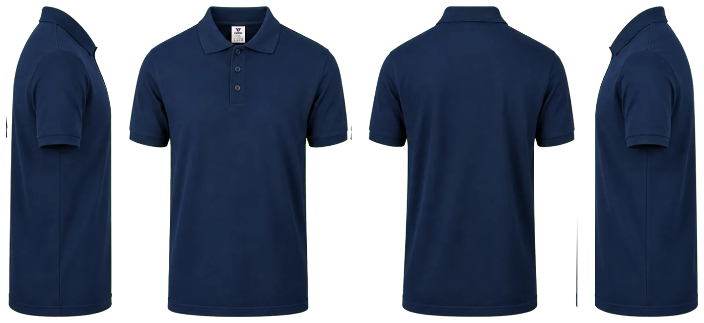 PLAYERA AZUL MARINO TIPO POLO