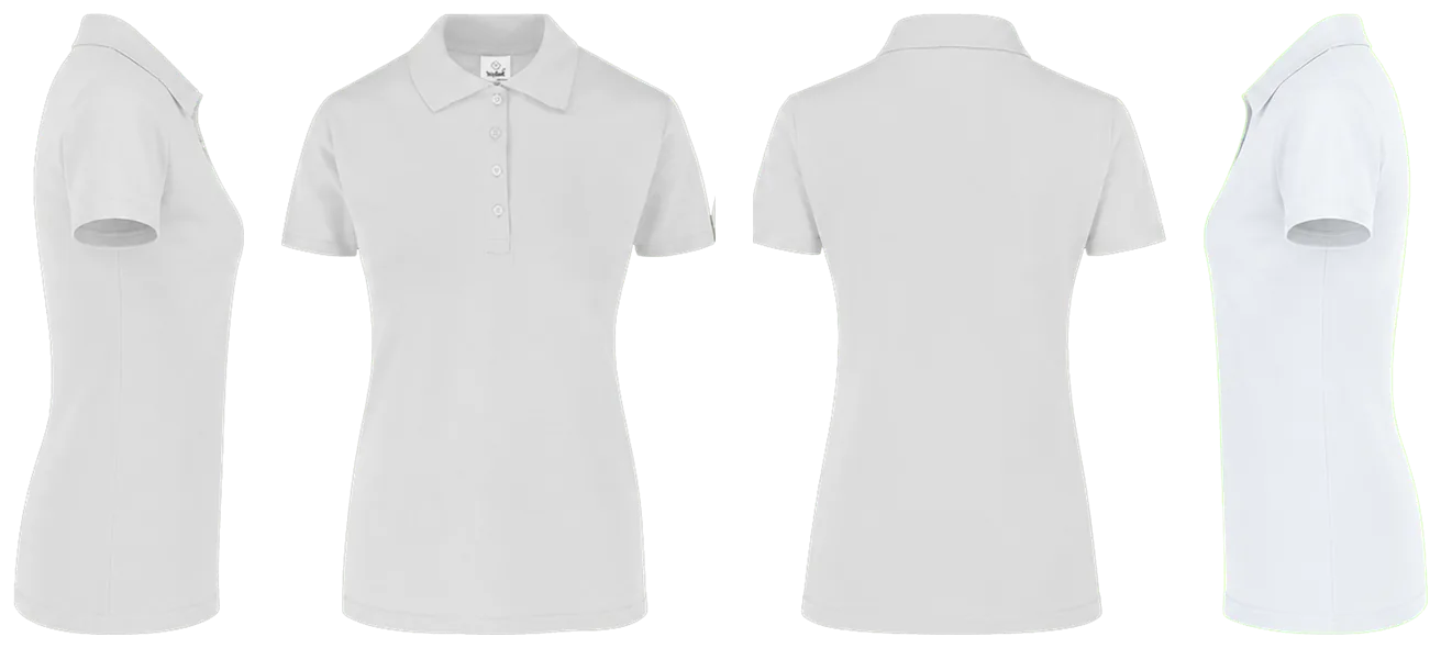 PLAYERA BLANCA DE DAMA TIPO POLO
