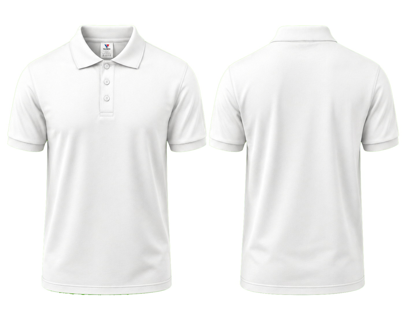 PLAYERA BLANCA TIPO POLO
