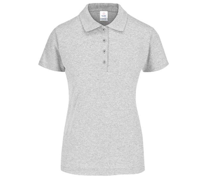 PLAYERA GRIS JASPE DE DAMA TIPO POLO