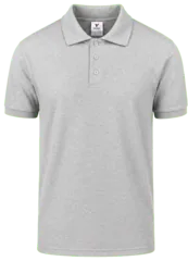 PLAYERA GRIS JASPE TIPO POLO