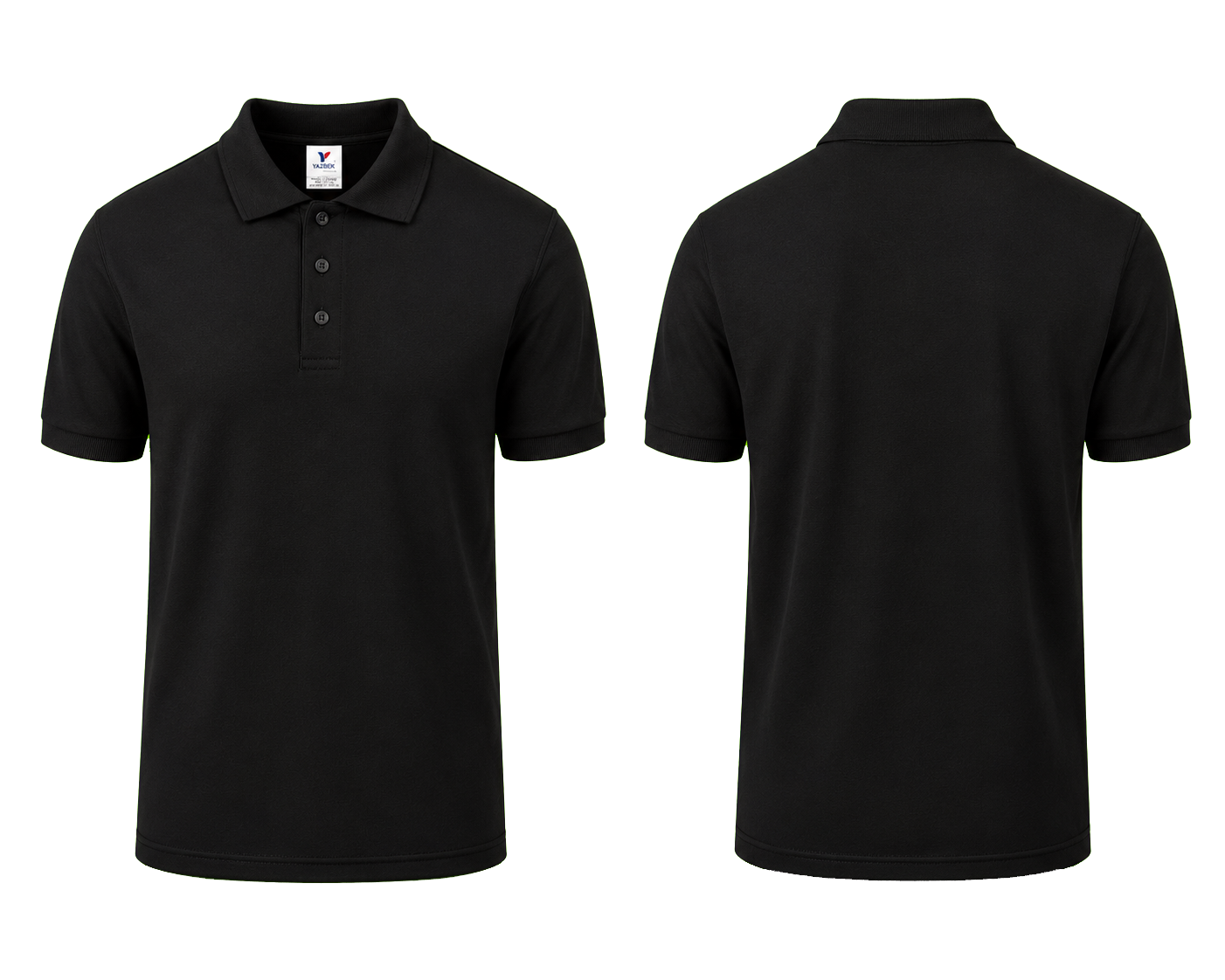 PLAYERA NEGRA TIPO POLO