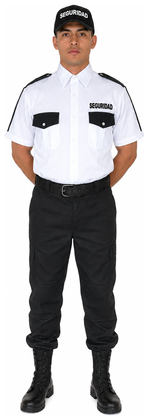 Uniforme Comando negro con camisa de vestir manga corta