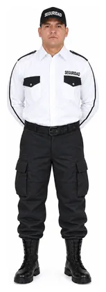 Uniforme Comando negro con camisa de vestir manga larga