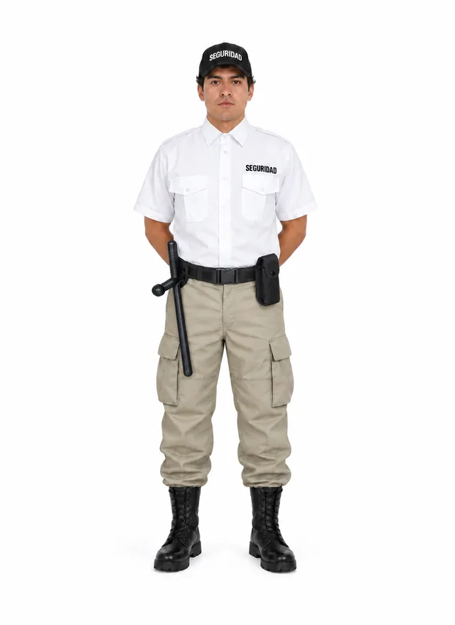 Foto: Uniforme Comando kaki con camisa de vestir manga corta, con equipo