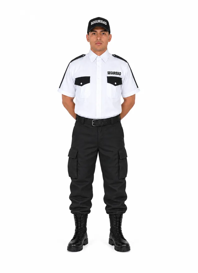 Foto: Uniforme Comando negro con camisa de vestir manga corta, sin equipo